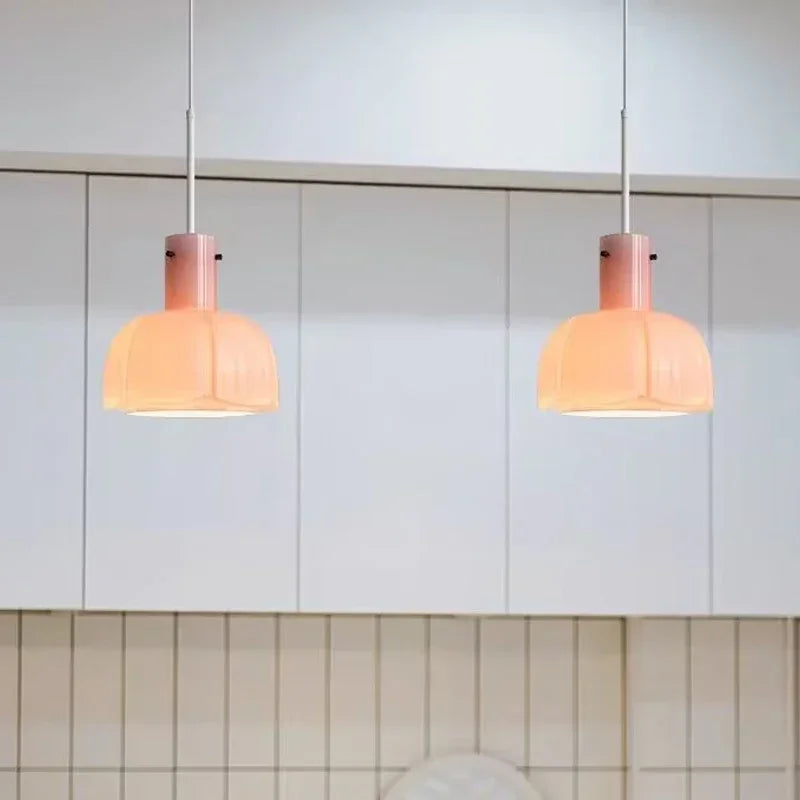 GlacierGlow LED Pendelleuchte Glas | Nordic Design | Energieeffizient | Dimmbare Beleuchtung | Moderne Hängelampe