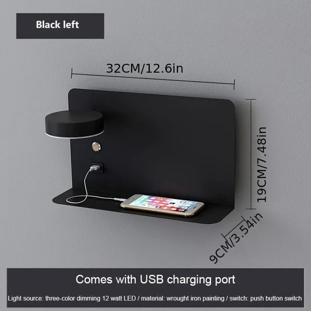 LustroLite Minimal Wandleuchte | Modernes Design | LED Beleuchtung | Elegante Wandlampe für Wohnzimmer und Schlafzimmer