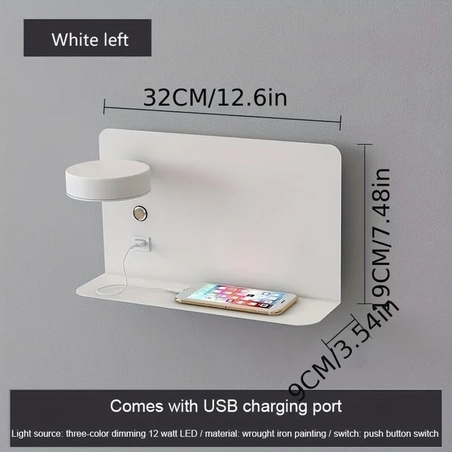 LustroLite Minimal Wandleuchte | Modernes Design | LED Beleuchtung | Elegante Wandlampe für Wohnzimmer und Schlafzimmer