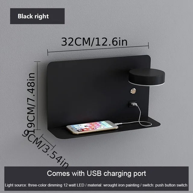 LustroLite Minimal Wandleuchte | Modernes Design | LED Beleuchtung | Elegante Wandlampe für Wohnzimmer und Schlafzimmer