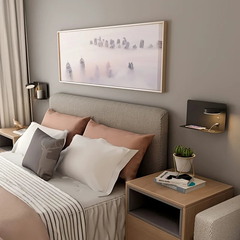 LustroLite Minimal Wandleuchte | Modernes Design | LED Beleuchtung | Elegante Wandlampe für Wohnzimmer und Schlafzimmer