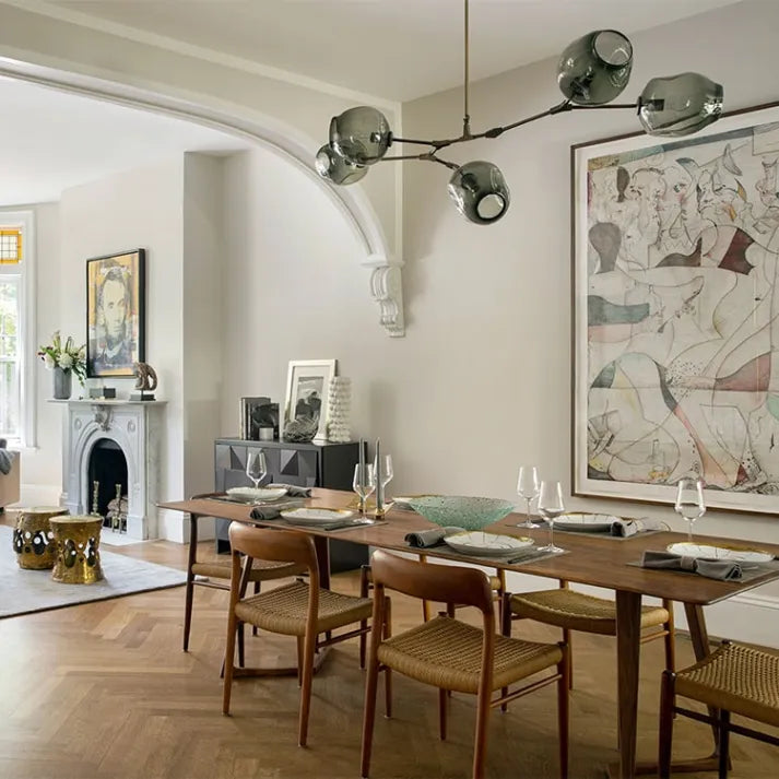 BubbleSphere Sputnik Kronleuchter mit Glaskugeln | Modernes Design | Luxuriöse Beleuchtung für Wohn- & Esszimmer