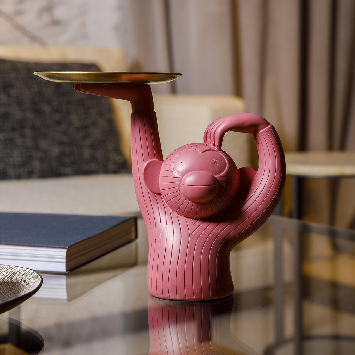 SimianTray Affen-Tablett | Dekoratives Serviertablett | Stilvolle Deko für Zuhause