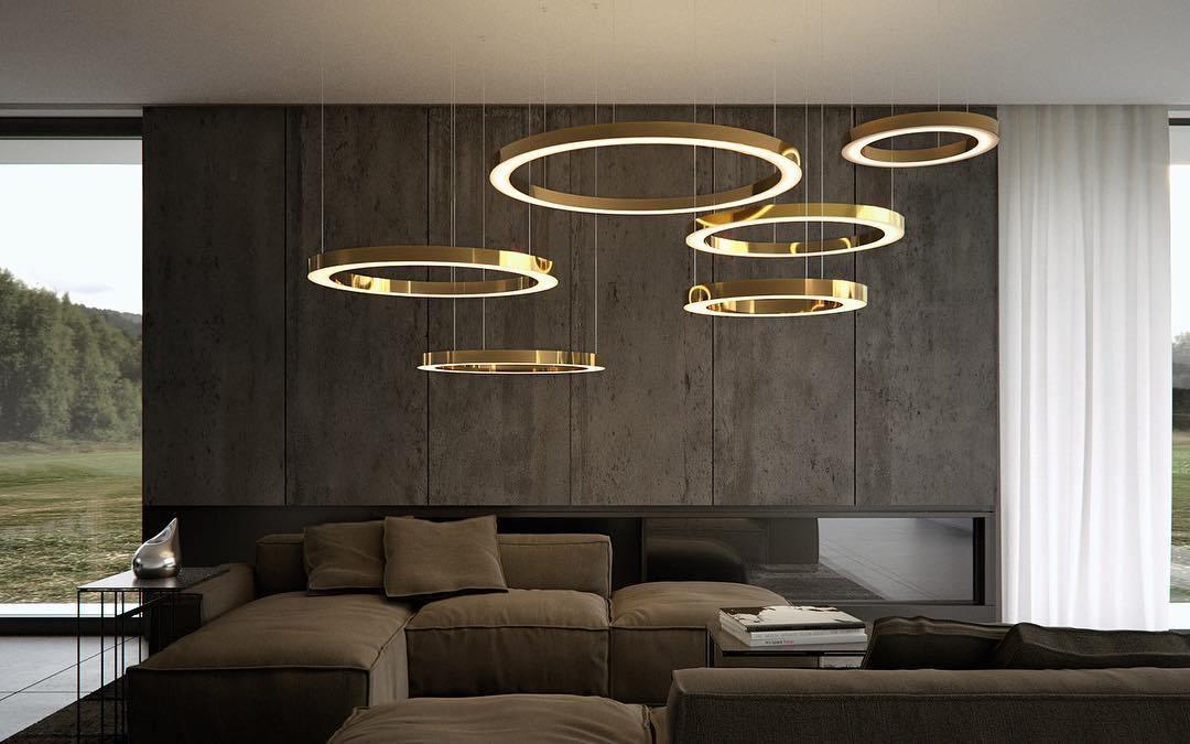 LumenRing Orion LED Pendelleuchte | Modernes Ringdesign | Dimmbares Licht | Stilvolle Beleuchtung für Wohnräume