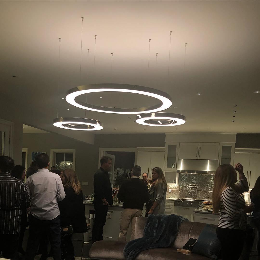 LumenRing Orion LED Pendelleuchte | Modernes Ringdesign | Dimmbares Licht | Stilvolle Beleuchtung für Wohnräume