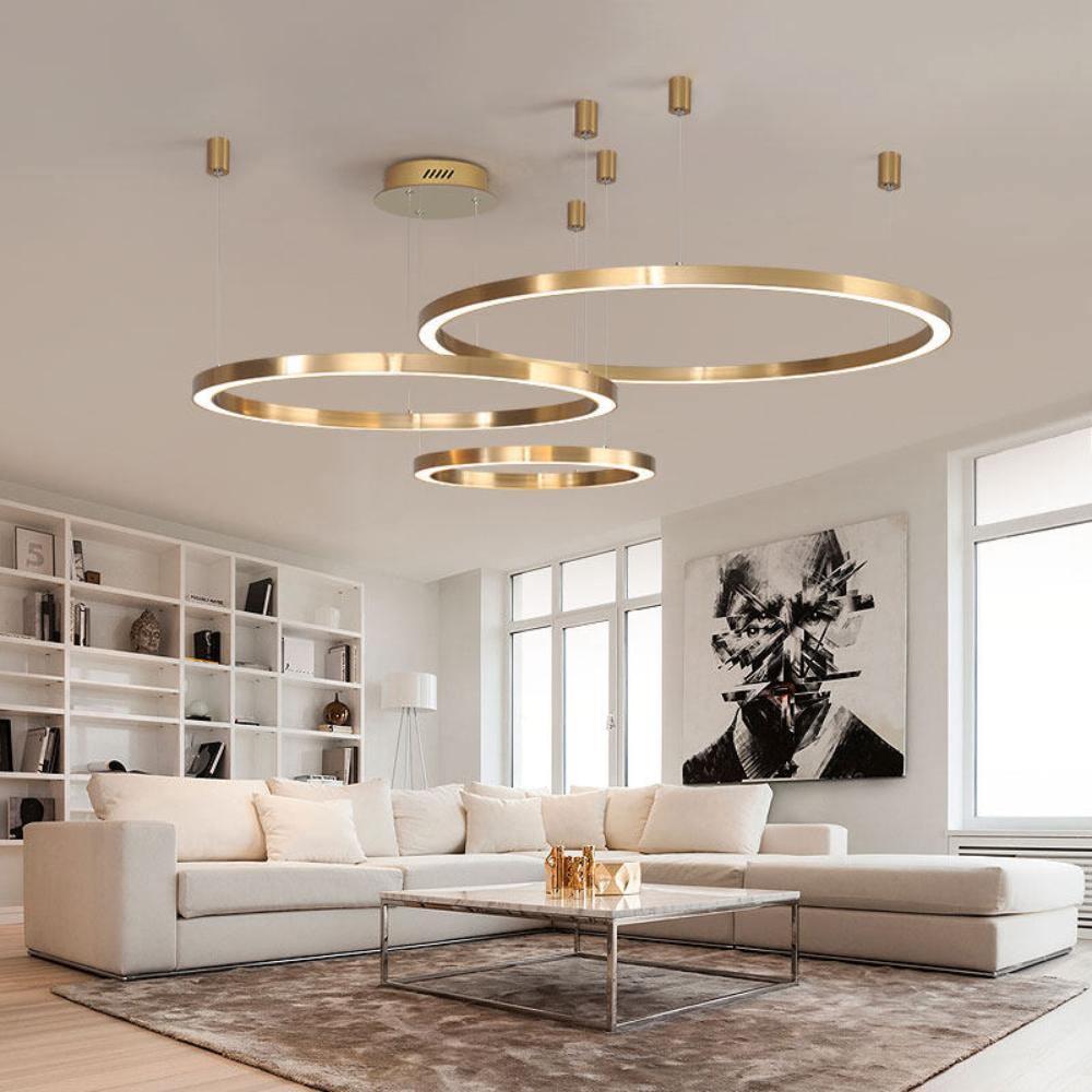 LumenRing Orion LED Pendelleuchte | Modernes Ringdesign | Dimmbares Licht | Stilvolle Beleuchtung für Wohnräume
