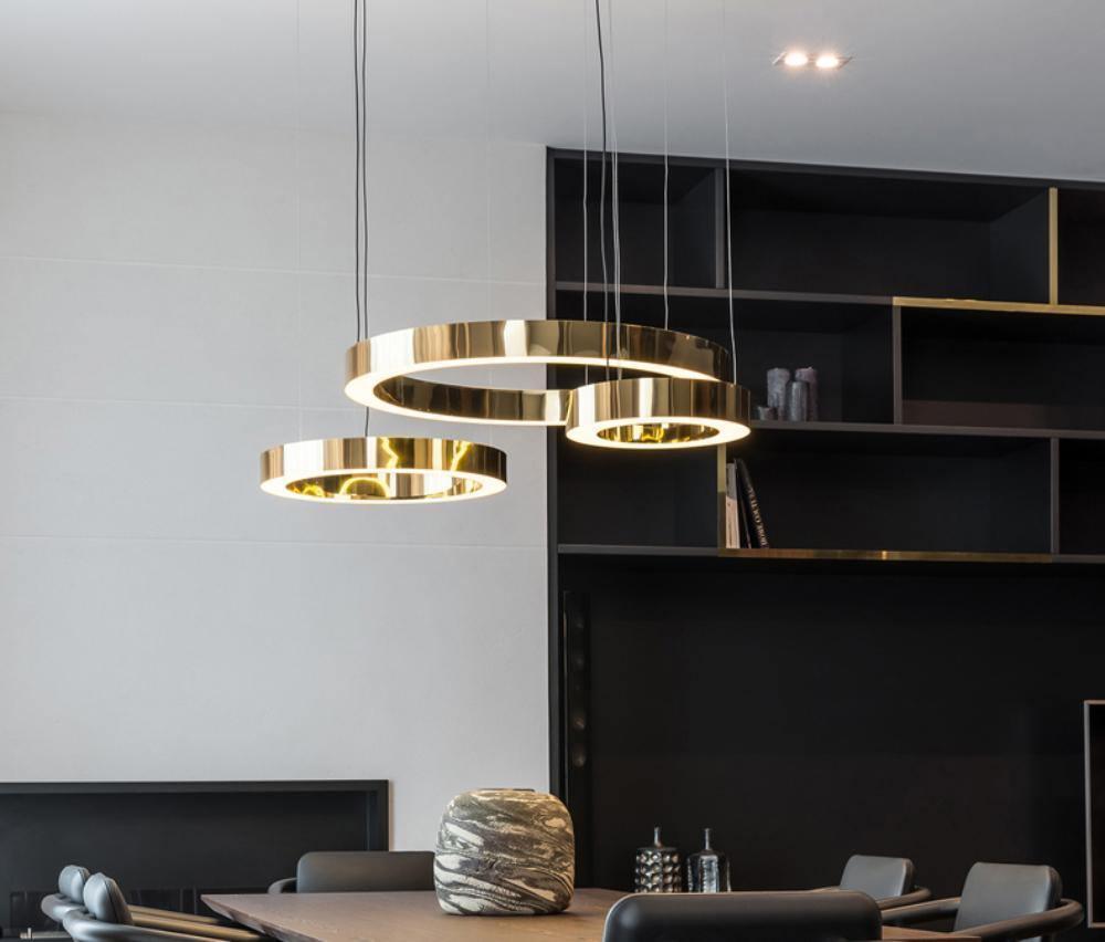 LumenRing Orion LED Pendelleuchte | Modernes Ringdesign | Dimmbares Licht | Stilvolle Beleuchtung für Wohnräume