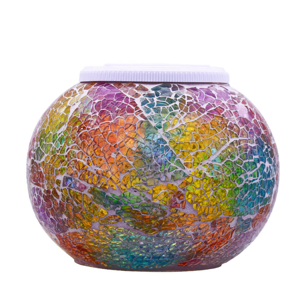 SolarArt Gartenleuchte | Kreatives Design aus Buntglas | LED Solar | Outdoor Beleuchtung