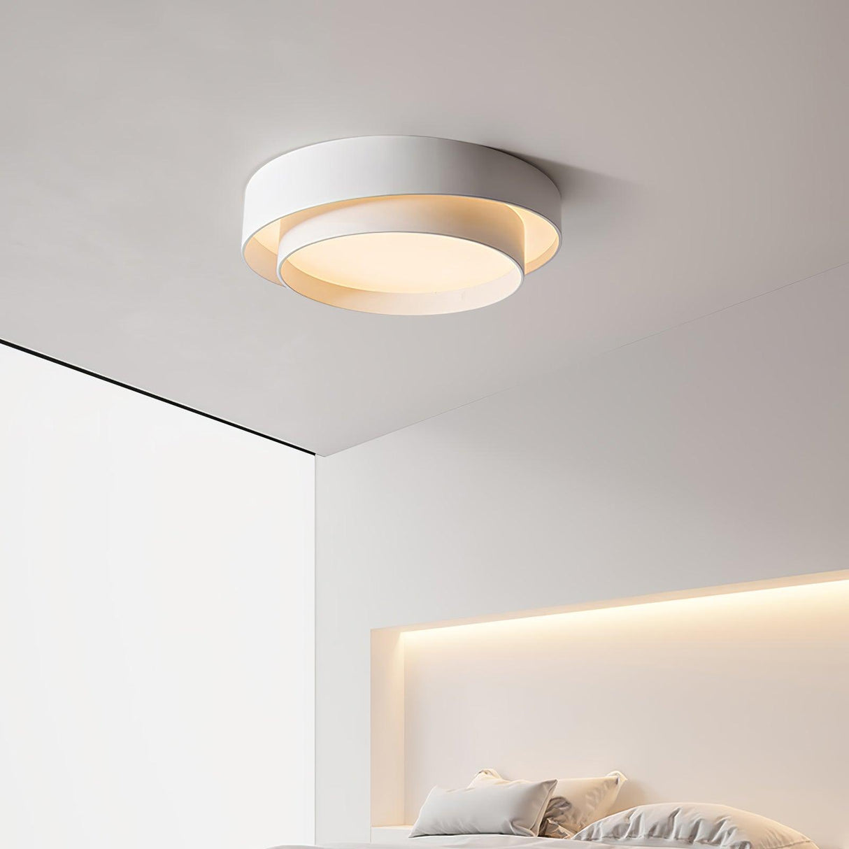 LuxeMelody Moderne LED Deckenleuchte | Elegantes Design | Energiesparende Beleuchtung für Zuhause