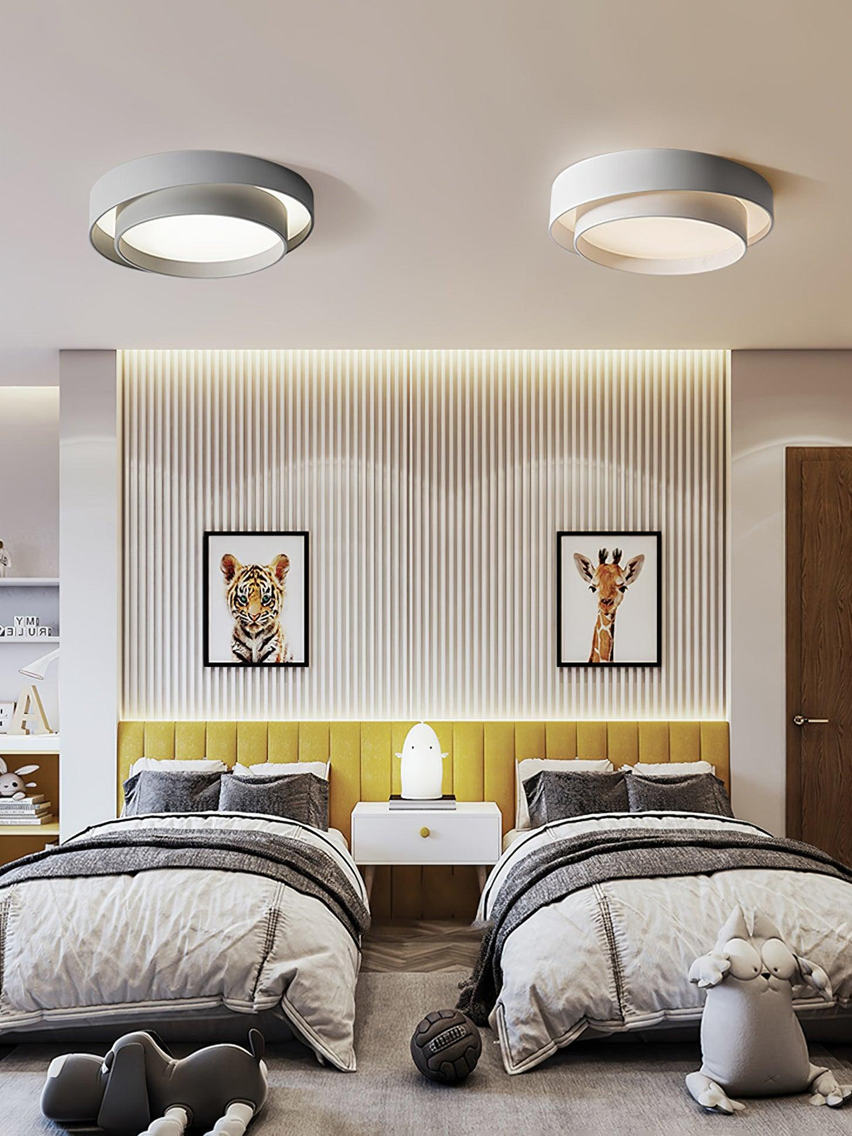 LuxeMelody Moderne LED Deckenleuchte | Elegantes Design | Energiesparende Beleuchtung für Zuhause