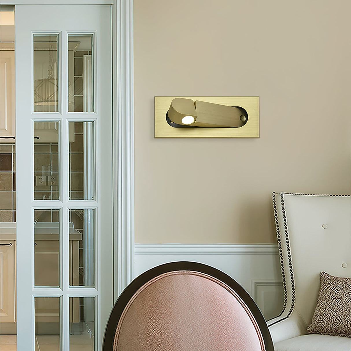 GlowEdge Moderne LED Nachttisch-Leselampe | Minimalistisches Design | Dimmbares Leselicht | Energieeffiziente Beleuchtung