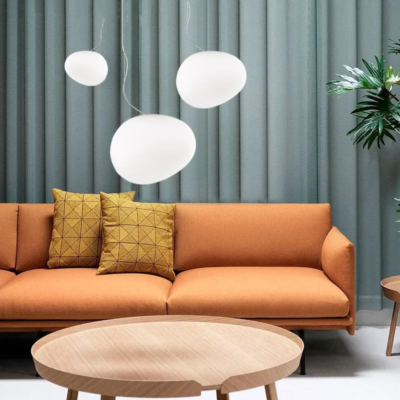 HaloShine Runde Glas Pendelleuchte | Moderne Hängeleuchte | Elegante Deckenbeleuchtung