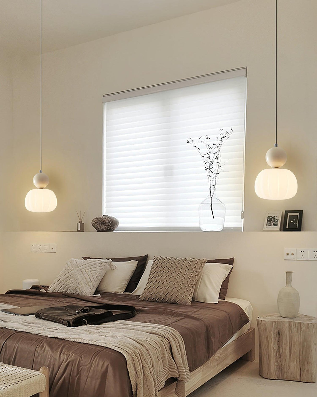 NatureGlow Natürliche Pendelleuchte | Modernes Design | Handgefertigt | Ideal für Wohnzimmer & Esszimmer