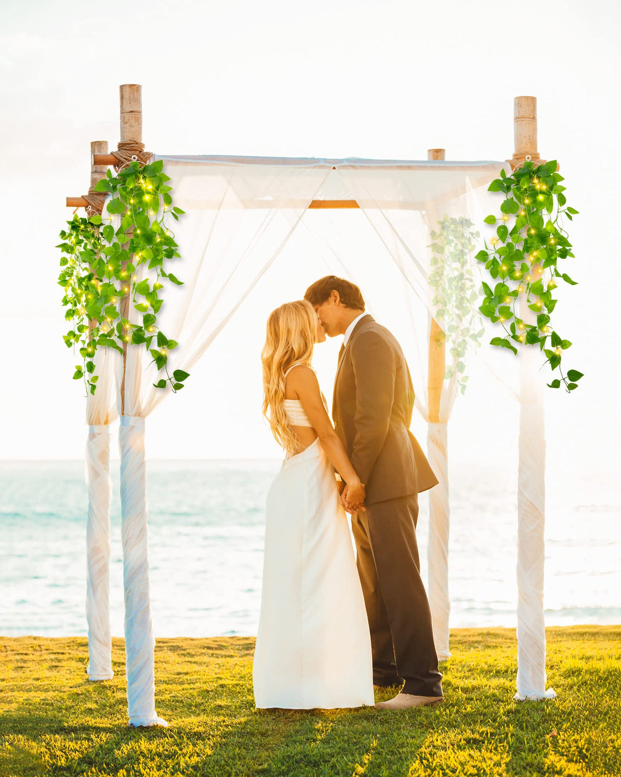 GlowIvy LED Efeuranke | Beleuchtete Kunstpflanze | Dekoration für Innen & Außen | Stimmungslicht