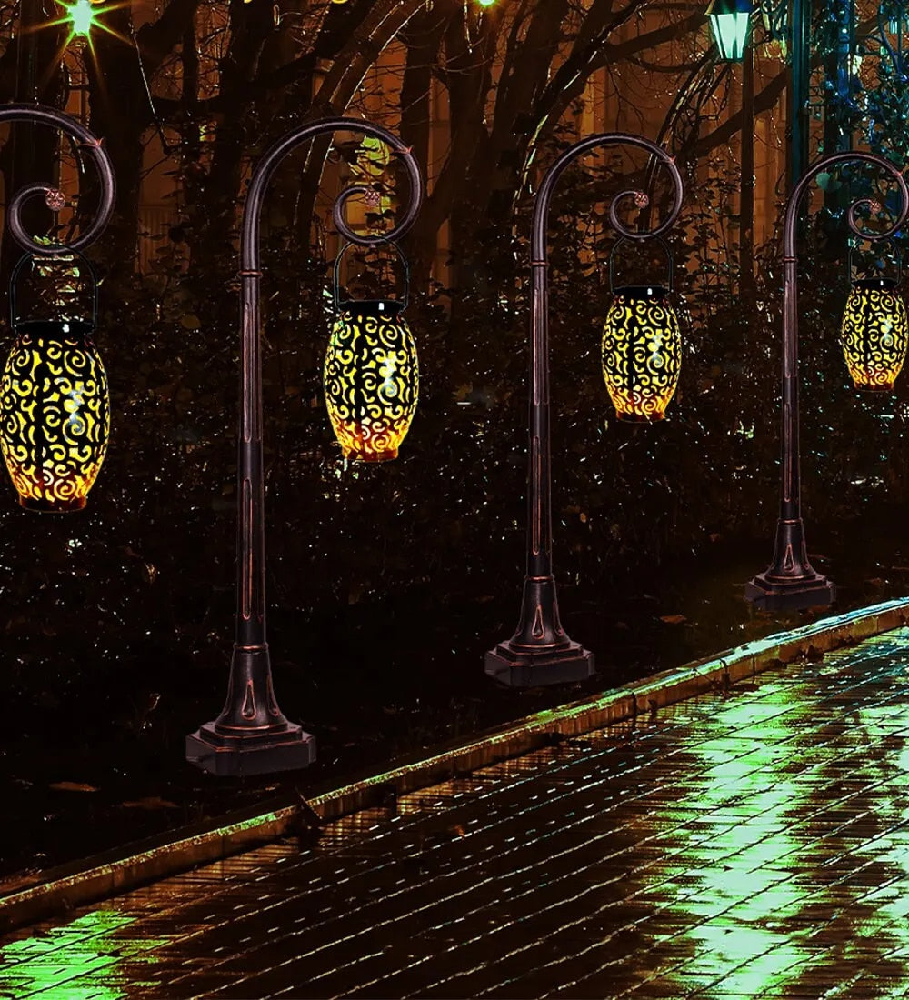 LumiTerra LED Solar Laterne | Outdoor Beleuchtung | Nachhaltig & Wetterfest | Deko für Garten & Balkon