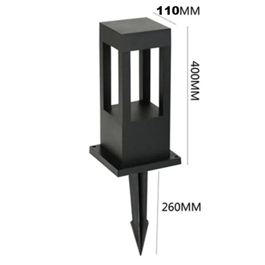 SolaraNova Solarbetriebene Säulenlampe | Nachhaltige Gartenbeleuchtung | LED Außenleuchte | Wetterfest | Solarbetriebene Lichtquelle für Terrasse & Garten