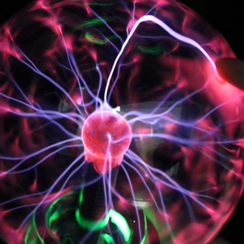 PlasmaNova Plasmakugel Nachtlicht | Interaktive Beleuchtung | Dekorative Tischlampe | Perfekt für Zuhause und Büro