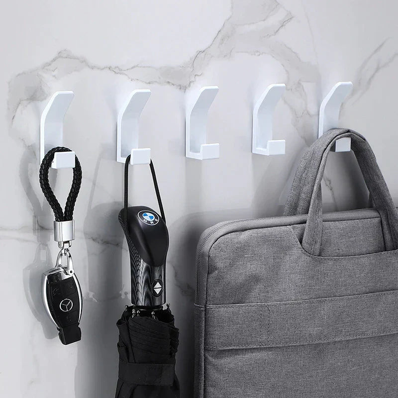 GripEase Wandaufhänger ohne Bohren | Starke Klebehalterung | Platzsparend | Schwarz & Weiß