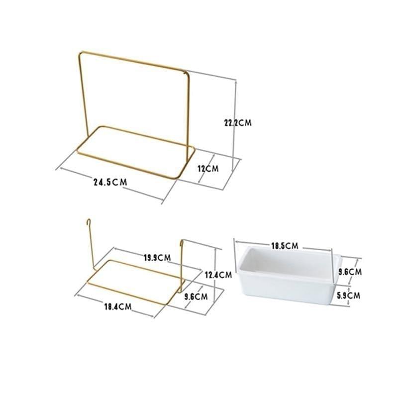 SwingFlora Sukkulenten Schwingpflanzgefäß | Elegantes Design | Gold & Schwarz | Hängende Dekoration