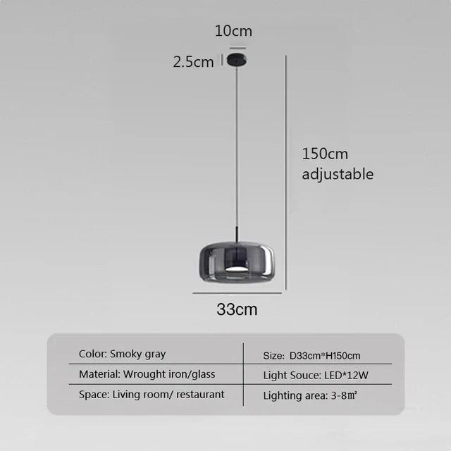 LumiSphere Minimalistische Glaslampe | Modernes Design | Elegante Dekoleuchte für Zuhause