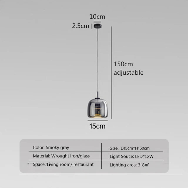 LumiSphere Minimalistische Glaslampe | Modernes Design | Elegante Dekoleuchte für Zuhause