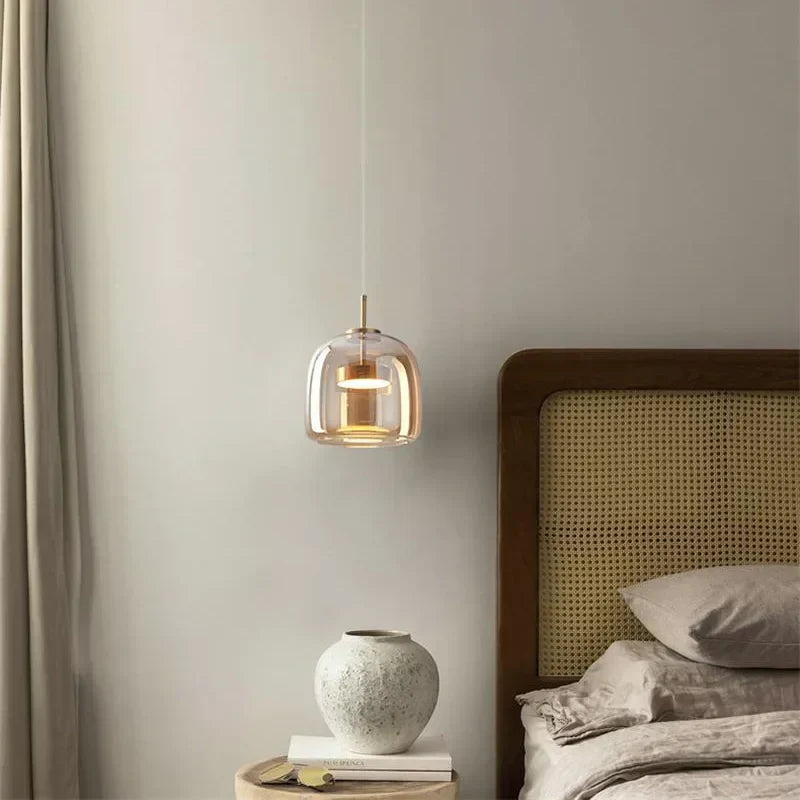 LumiPure Glas Pendelleuchte | Modernes Design | Stimmungslicht | Perfekt für Esszimmer & Wohnzimmer