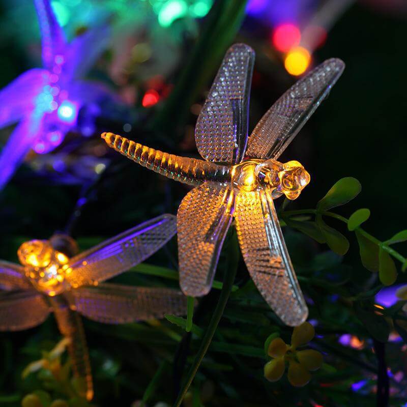 SolarGlim Dragonfly LED Lichterkette | Solarbetrieben | Wasserdicht | Party- & Gartenbeleuchtung