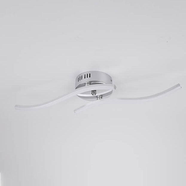 FluxLume LED Deckenleuchte | Wellenförmiges Design | Semi-Flush Montage | Warm- & Weißlicht | Minimalistischer Stil