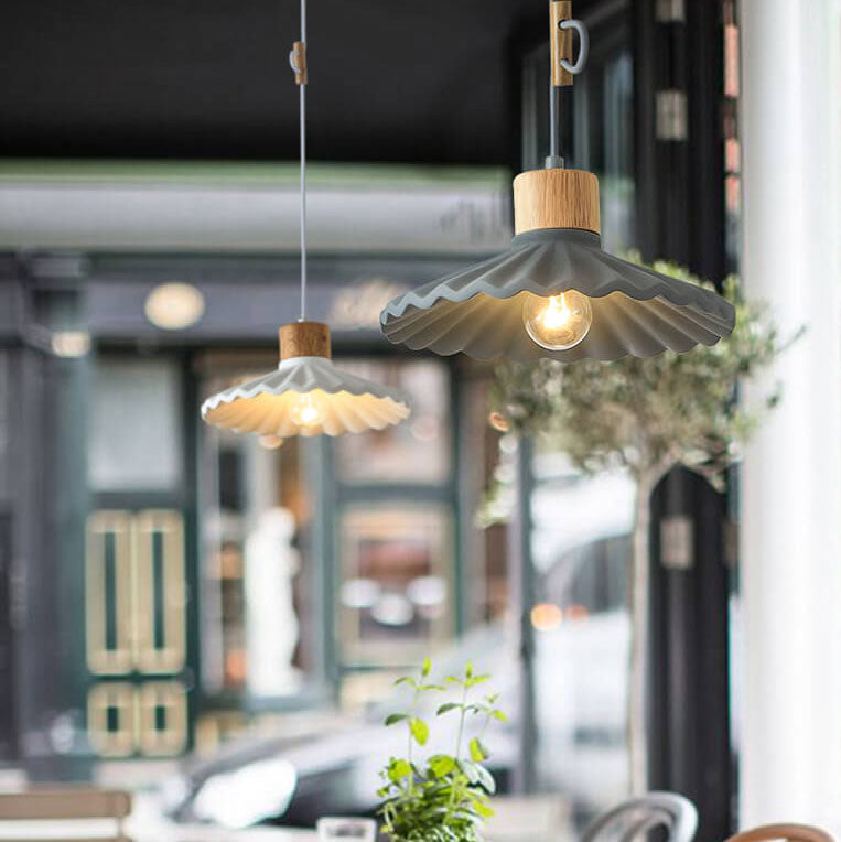 CemLight Moderne Macaron Pendelleuchte | Zement-Schirm | Skandinavisches Design | Stilvolle Beleuchtung | Für Wohn- und Essbereiche