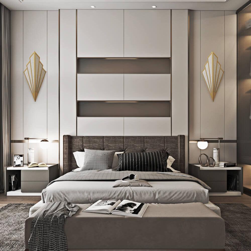 ShadeLume Wandlampe | Moderner Leinen-Schirm | 1-flammig | Kreatives Design | Wandbeleuchtung