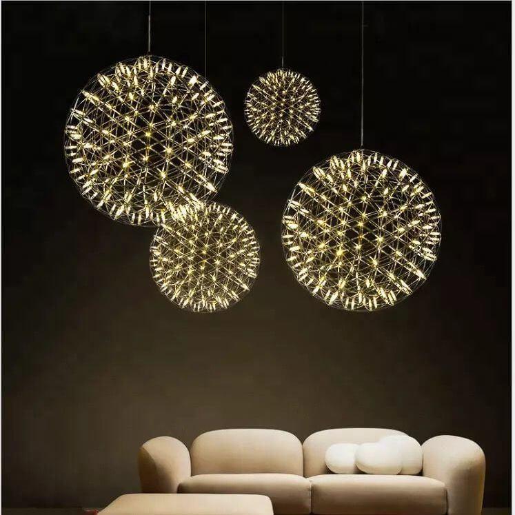 StarFlare LED Feuerwerk Pendelleuchte | Modernes Design | 12 bis 92 Lichtkugeln | Deko-Leuchte für Wohnzimmer & Esszimmer
