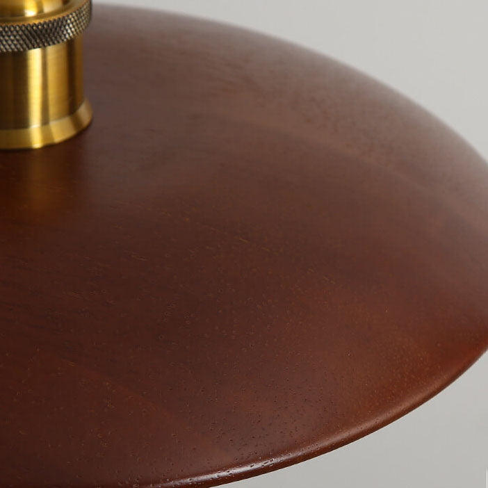 SolaraLite – Minimalistische Holz Pendelleuchte | Tellerdesign | Nachhaltige Beleuchtung für Zuhause