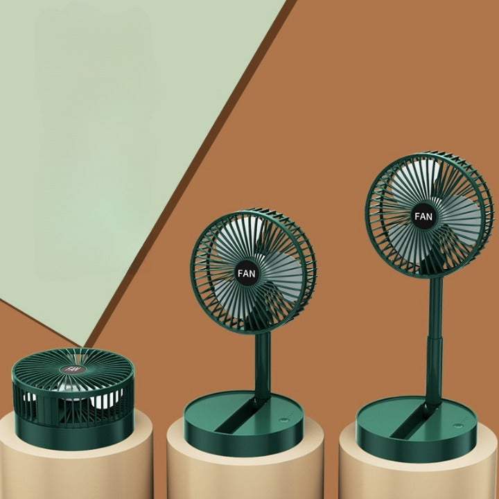 AirBuddy Tragbarer Mini Ventilator | Handheld & Faltbar | Wiederaufladbar | Perfekt für Reisen & Zuhause