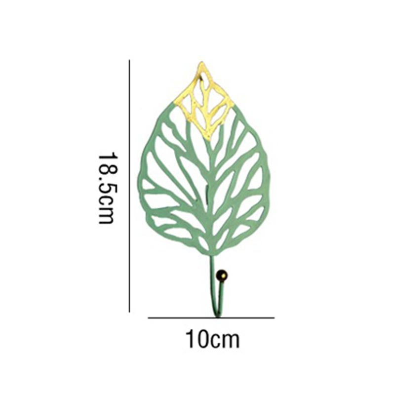LeafLuxe Metall Wandhaken im Blätterdesign | Elegantes & Funktionales Dekor | In Gold & Blau erhältlich