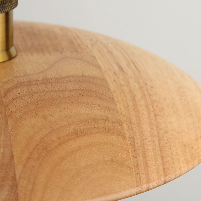 SolaraLite – Minimalistische Holz Pendelleuchte | Tellerdesign | Nachhaltige Beleuchtung für Zuhause