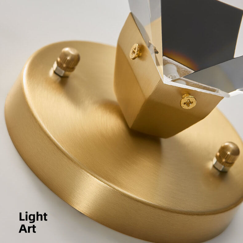 Crystalite Diamond-Design LED Deckenleuchte | Semi-Flush Mount | Elegantes Licht | Energieeffizient