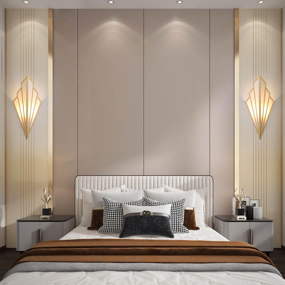 ShadeLume Wandlampe | Moderner Leinen-Schirm | 1-flammig | Kreatives Design | Wandbeleuchtung