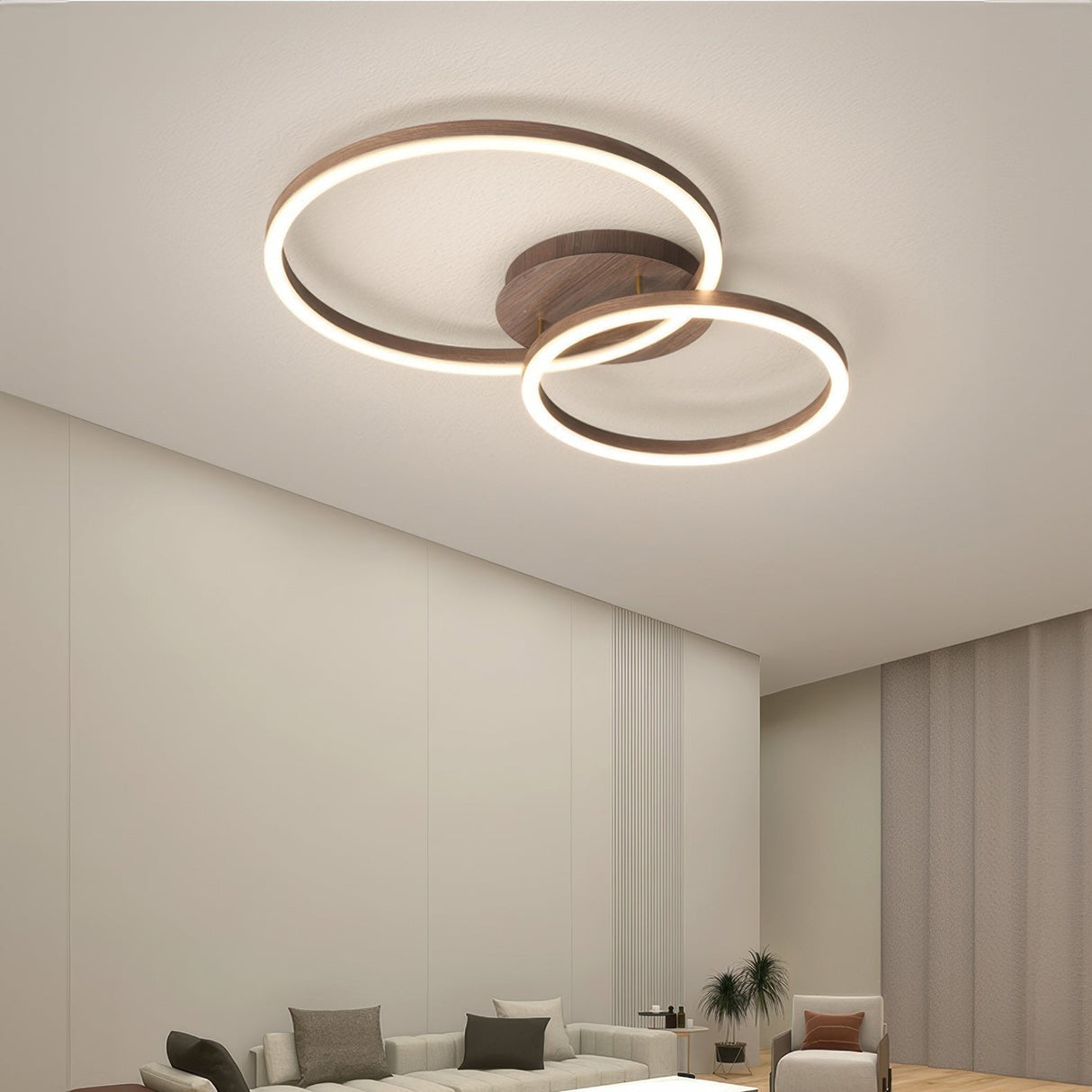 Glintora Elegante Ring-Deckenleuchte | LED-Technologie | Dimmbares Licht | Modernes Design