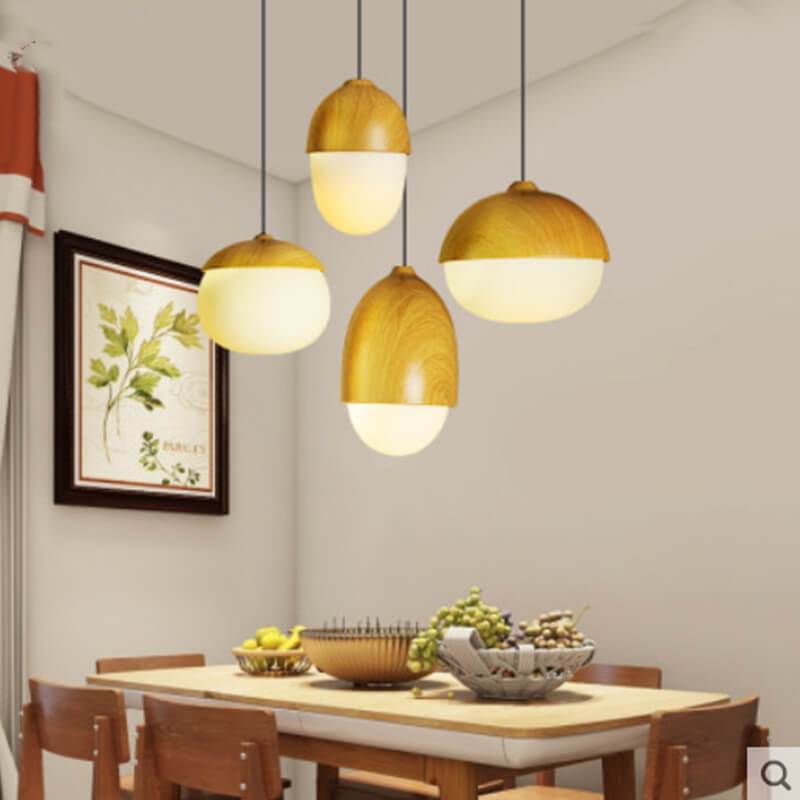 GlowNut Beige Globe Pendelleuchte | Modernes Design | Energieeffizient | Wohn- und Essbereich | Stilvolle Beleuchtung