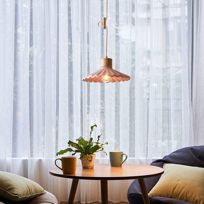 CemLight Moderne Macaron Pendelleuchte | Zement-Schirm | Skandinavisches Design | Stilvolle Beleuchtung | Für Wohn- und Essbereiche