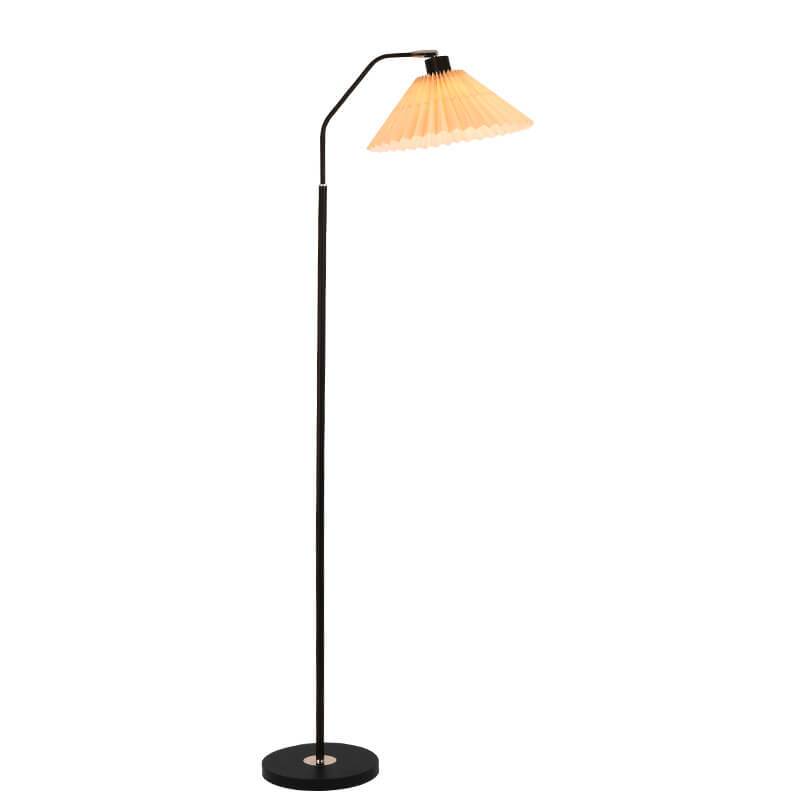 LumiFlair Minimalist Stehlampe | LED Lichtquelle | Verstellbar | Beige & Weinrot | Modernes Design