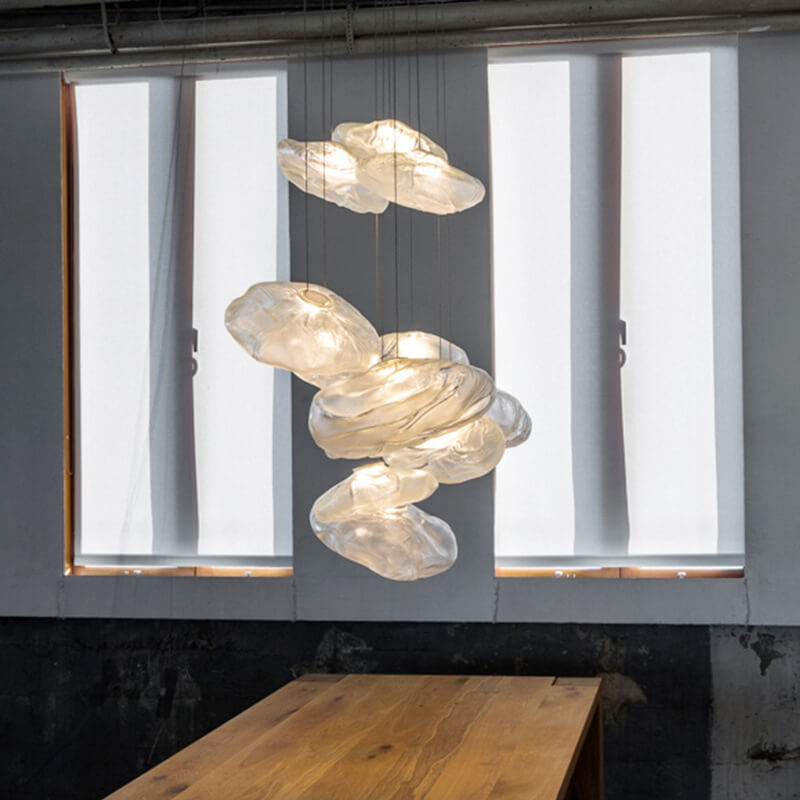 CloudNova Glas Pendelleuchte | Modernes Design | Einzigartiger Wolken-Look | Stimmungsvolle Beleuchtung