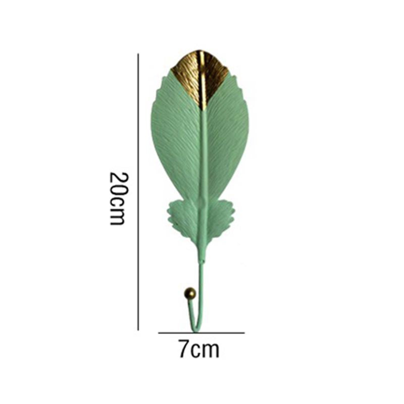 LeafLuxe Metall Wandhaken im Blätterdesign | Elegantes & Funktionales Dekor | In Gold & Blau erhältlich