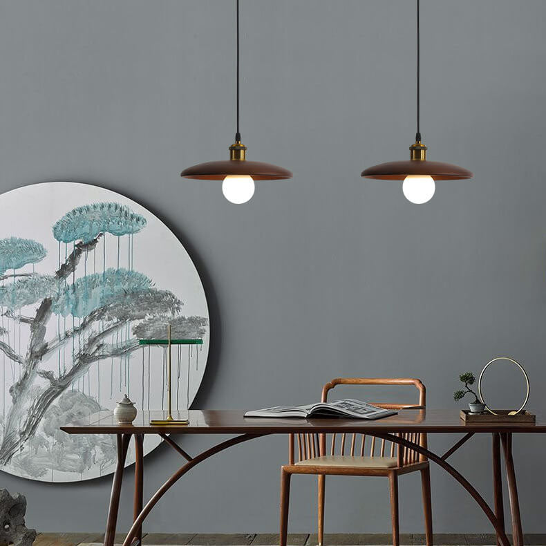 SolaraLite – Minimalistische Holz Pendelleuchte | Tellerdesign | Nachhaltige Beleuchtung für Zuhause