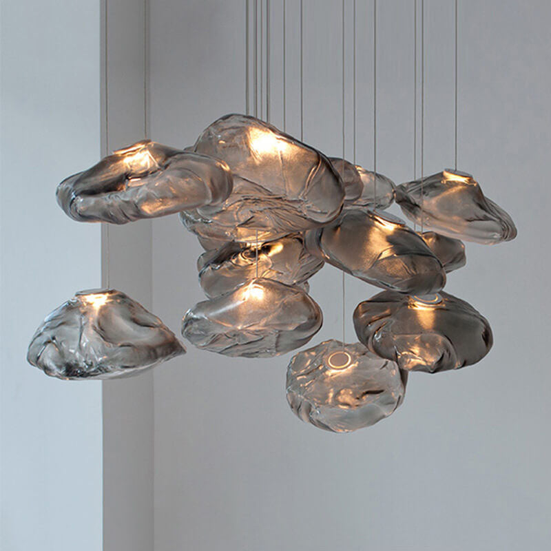 CloudNova Glas Pendelleuchte | Modernes Design | Einzigartiger Wolken-Look | Stimmungsvolle Beleuchtung