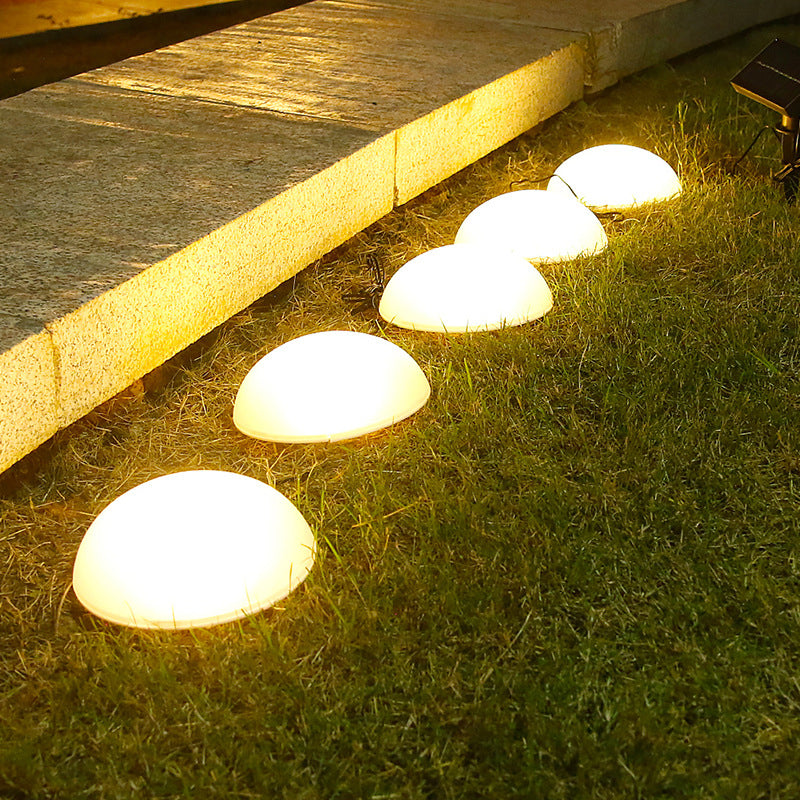LuminOrbis Solar LED Gartenleuchten | Halbkuppeldesign | Solarbetrieben | Stilvolle Außenbeleuchtung