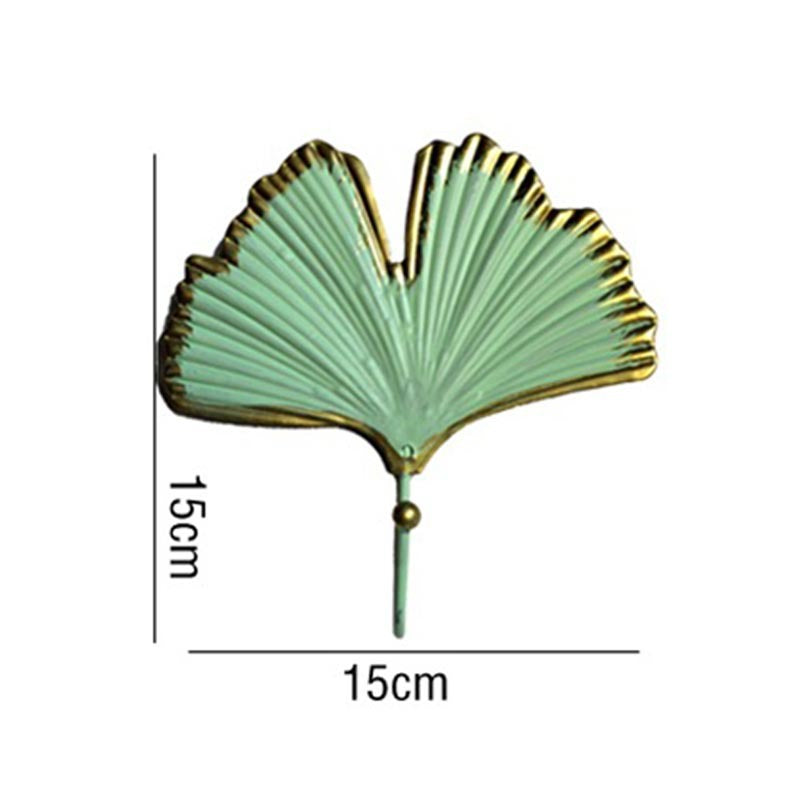 LeafLuxe Metall Wandhaken im Blätterdesign | Elegantes & Funktionales Dekor | In Gold & Blau erhältlich