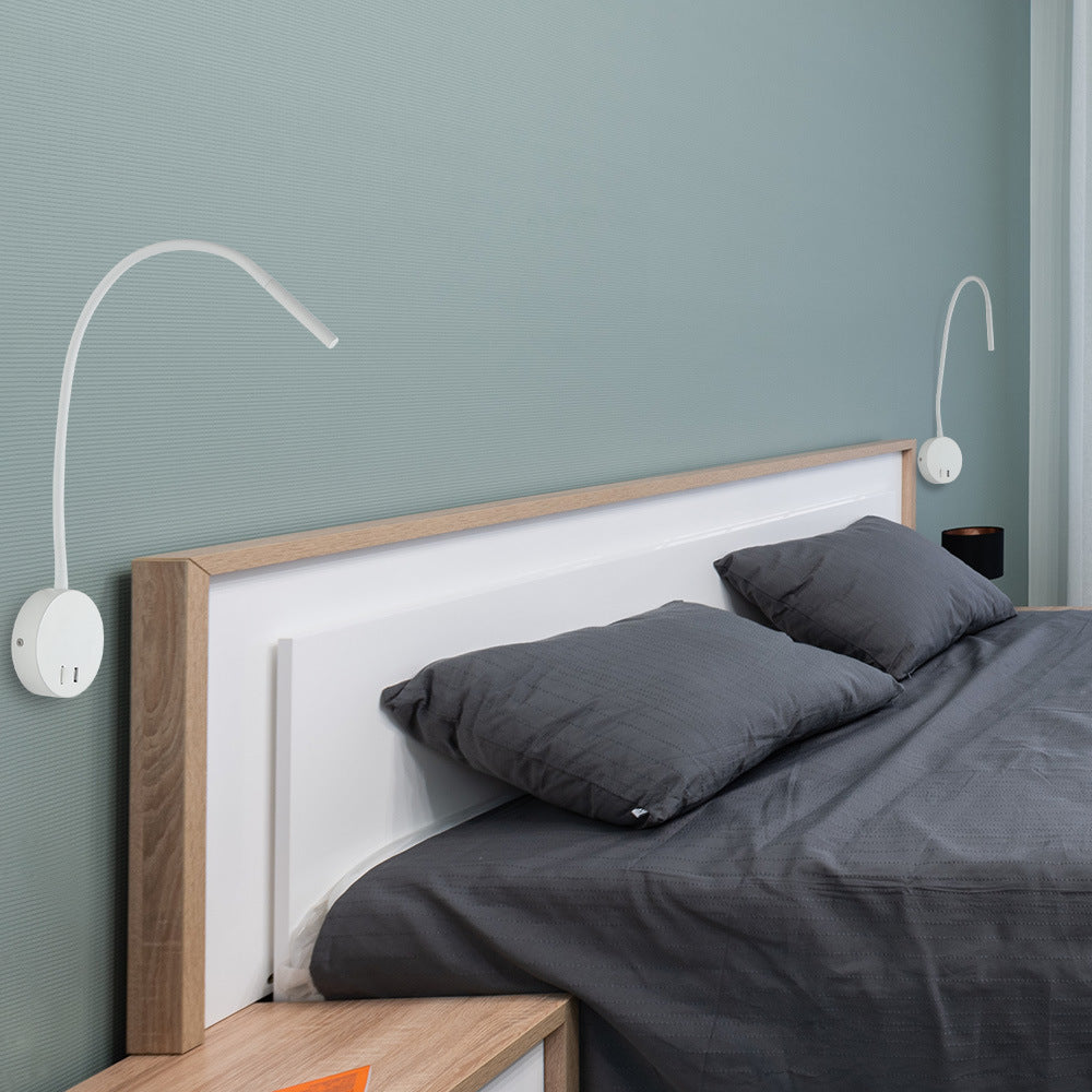 LumaFlex USB LED-Wandleuchte | Wiederaufladbar | Flexibler Silikon-Spot | Leselampe | Modernes Design