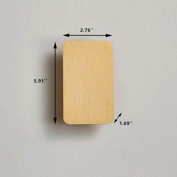 ZenLuxe Nordic Design LED Wandleuchte | Modernes Aluminium | Flaches Panel | Energiesparend | Dekolampe für Wohnzimmer & Büro