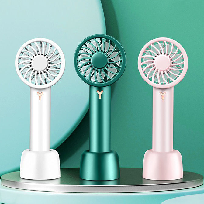 AirBuddy Tragbarer Mini Ventilator | Handheld & Faltbar | Wiederaufladbar | Perfekt für Reisen & Zuhause